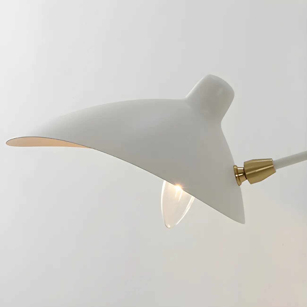 Modern 2-Light White Dual-Arm Swing Arm Wall Light Image - 15 | homeyfad