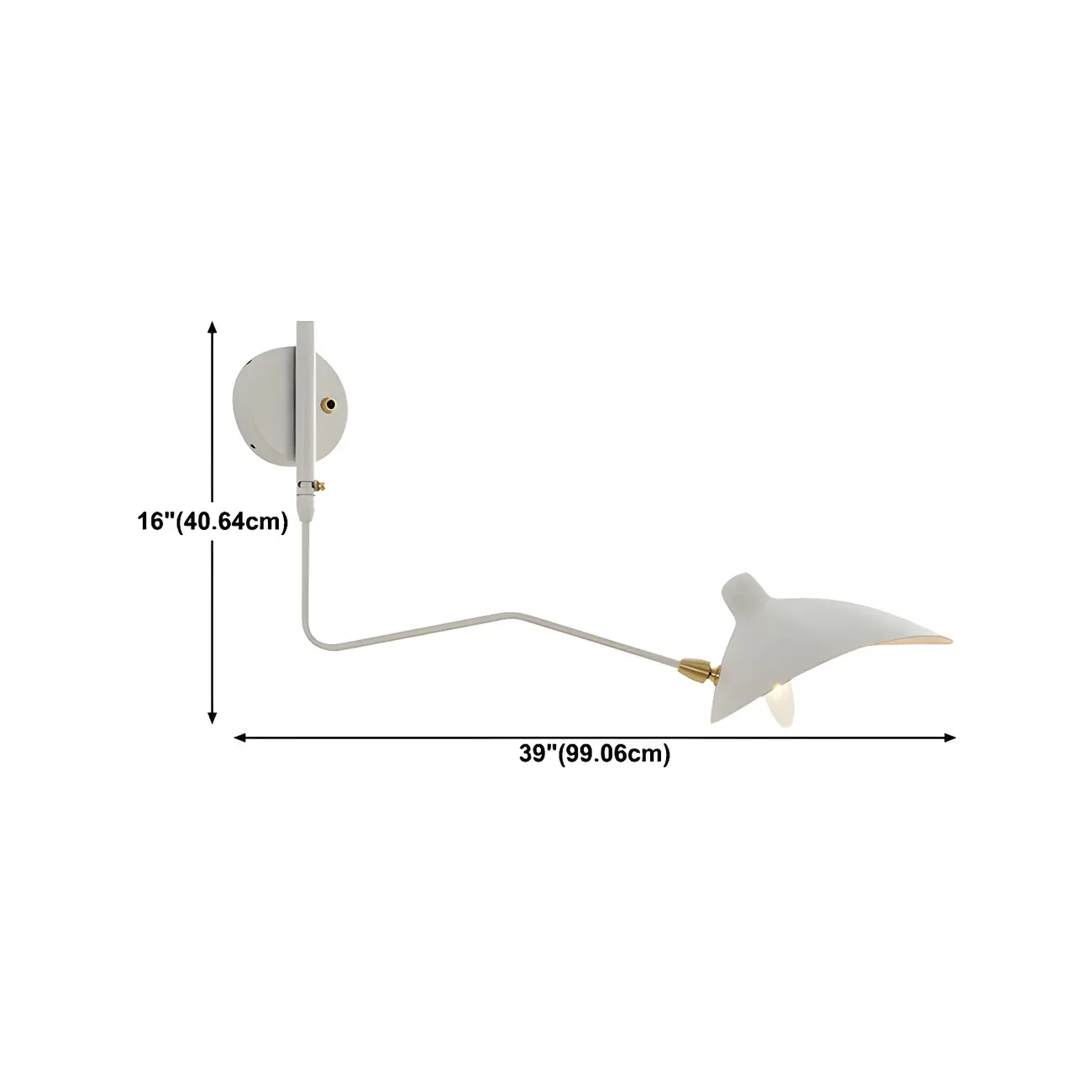 Modern 2-Light White Dual-Arm Swing Arm Wall Light Image - 21 | homeyfad