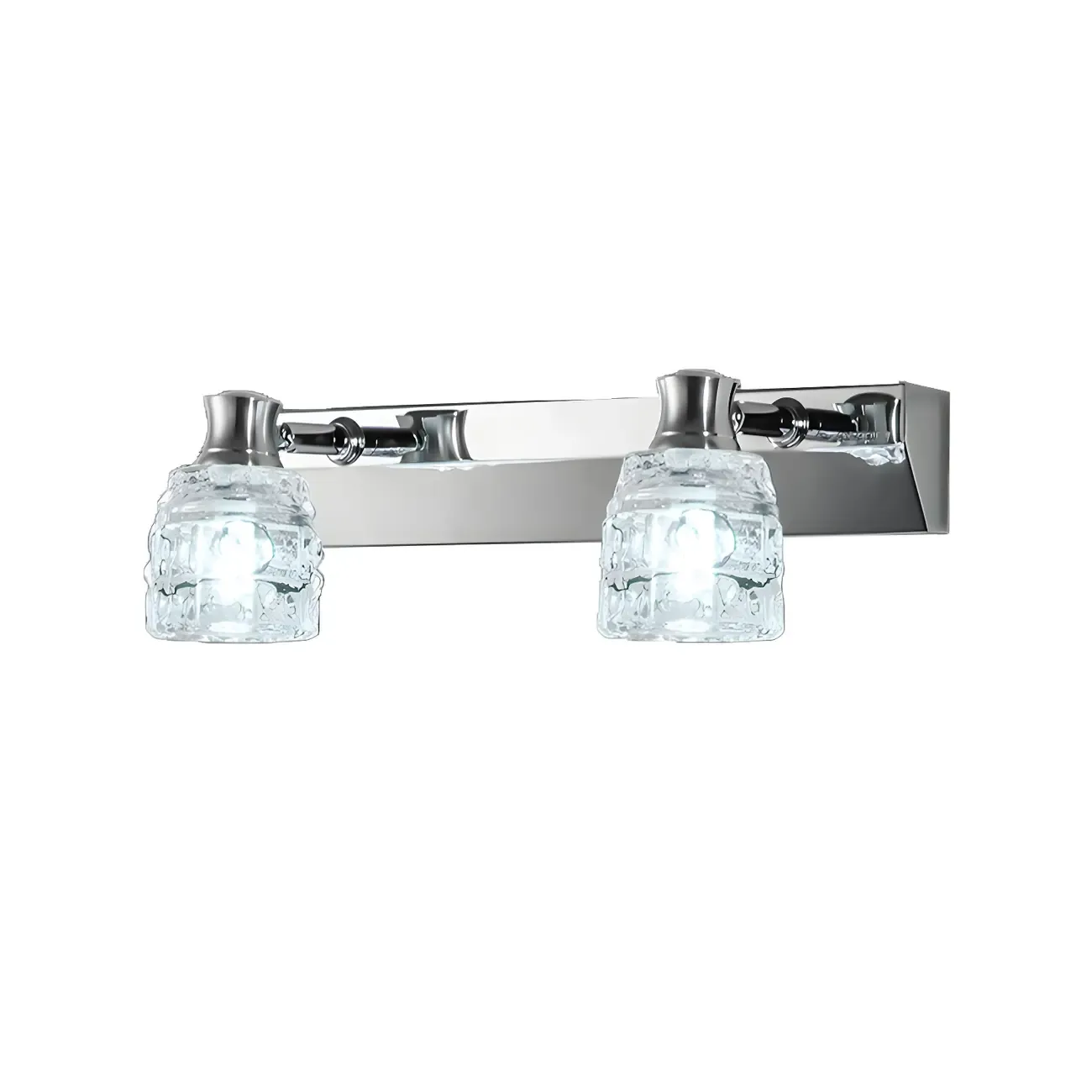 Modern Chrome Crystal Bathroom Vanity Light - HomeyFad