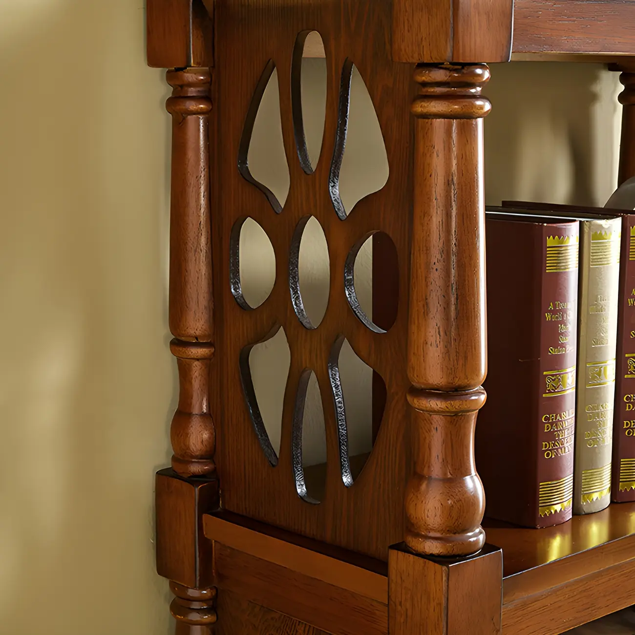 Scandinavian Walnut Wood Display Etagere Bookcase Image - 12 | homeyfad