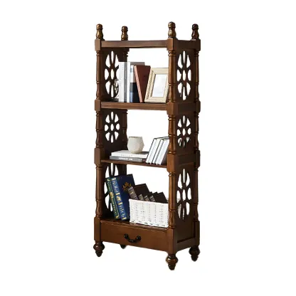 Scandinavian Walnut Wood Display Etagere Bookcase Image - 33
