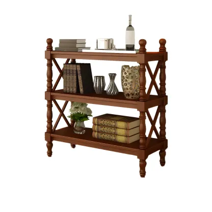 Scandinavian Walnut Wood Display Etagere Bookcase Image - 35