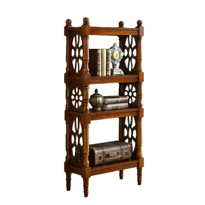 Scandinavian Walnut Wood Display Etagere Bookcase Image - 36