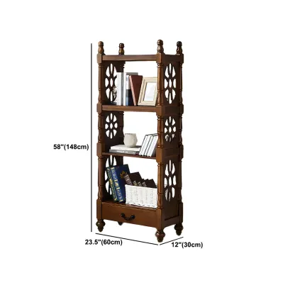 Scandinavian Walnut Wood Display Etagere Bookcase Image - 61