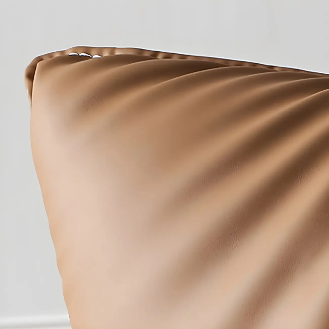 Modern Leather Brown Lounge Chair with Ottoman