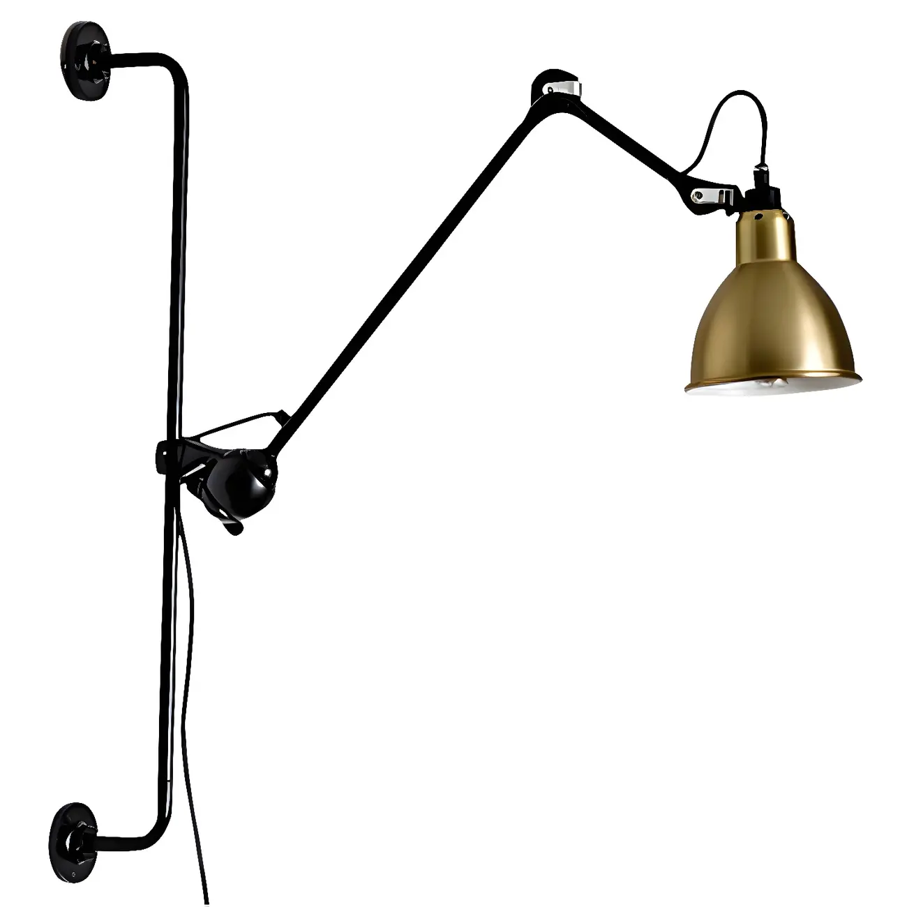 Trestle Base Metal Black Swing Arm Wall Light Image - 14 | homeyfad