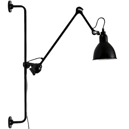 Trestle Base Metal Black Swing Arm Wall Light Image - 15