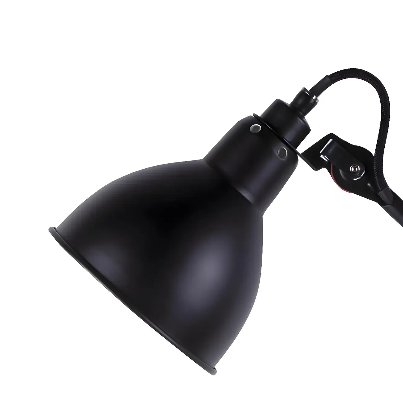 Trestle Base Metal Black Swing Arm Wall Light Image - 18