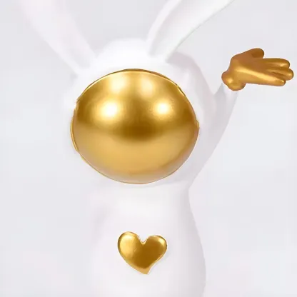 Whimsical Bunny Kids Lamp Glass Planet Design for Bedroom