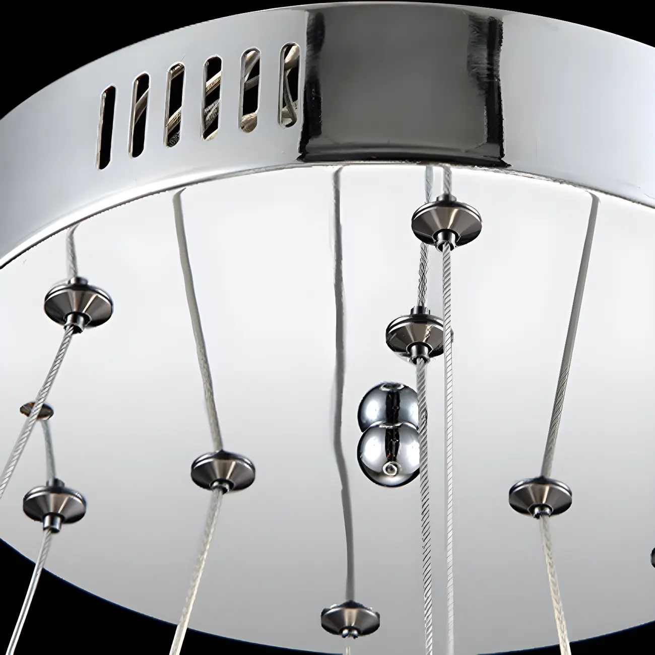 Luxury Spiral Ring Crystal Pendant Chandelier Light for Living Room  Image - 9 | homeyfad