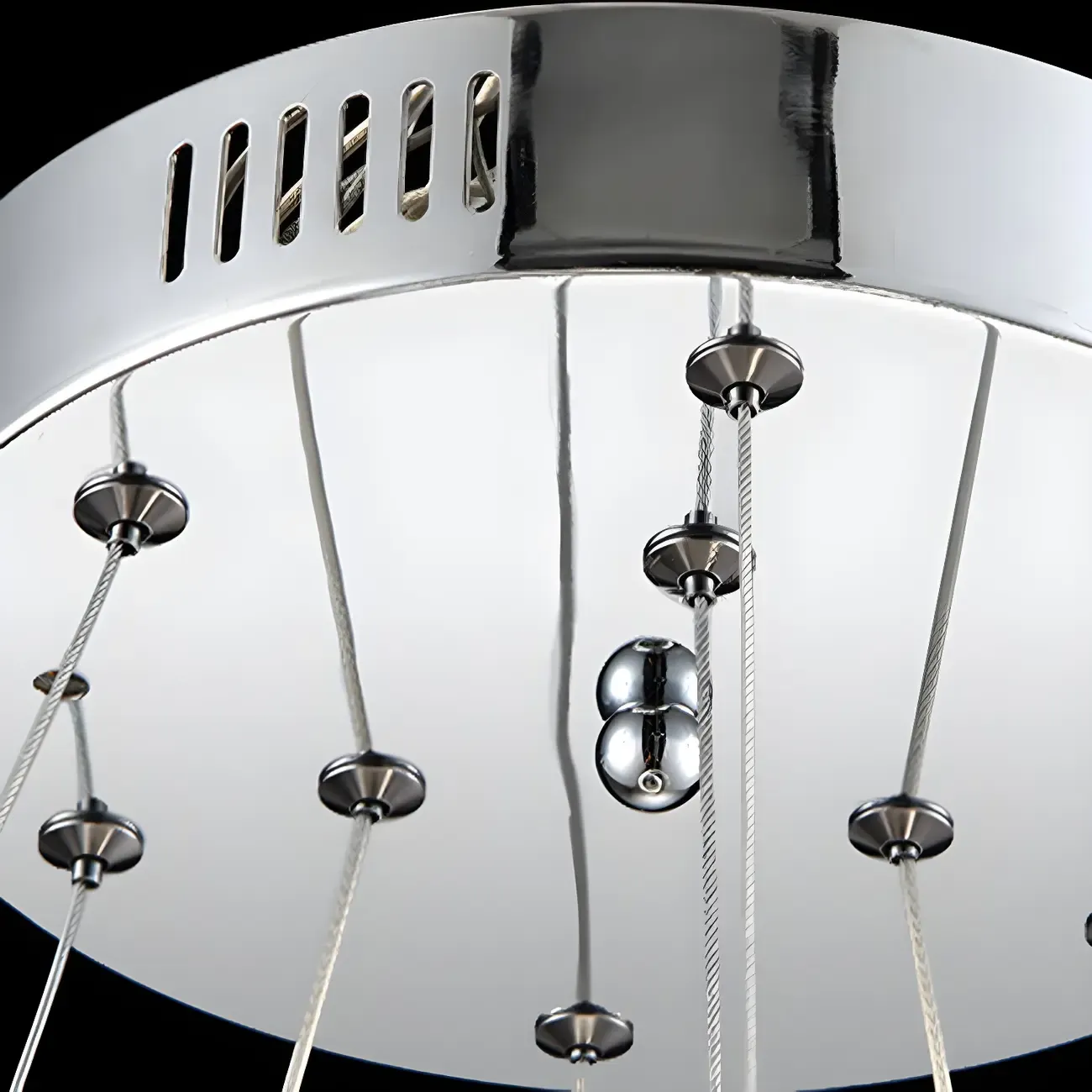 Luxury Spiral Ring Crystal Pendant Chandelier Light for Living Room  Image - 9