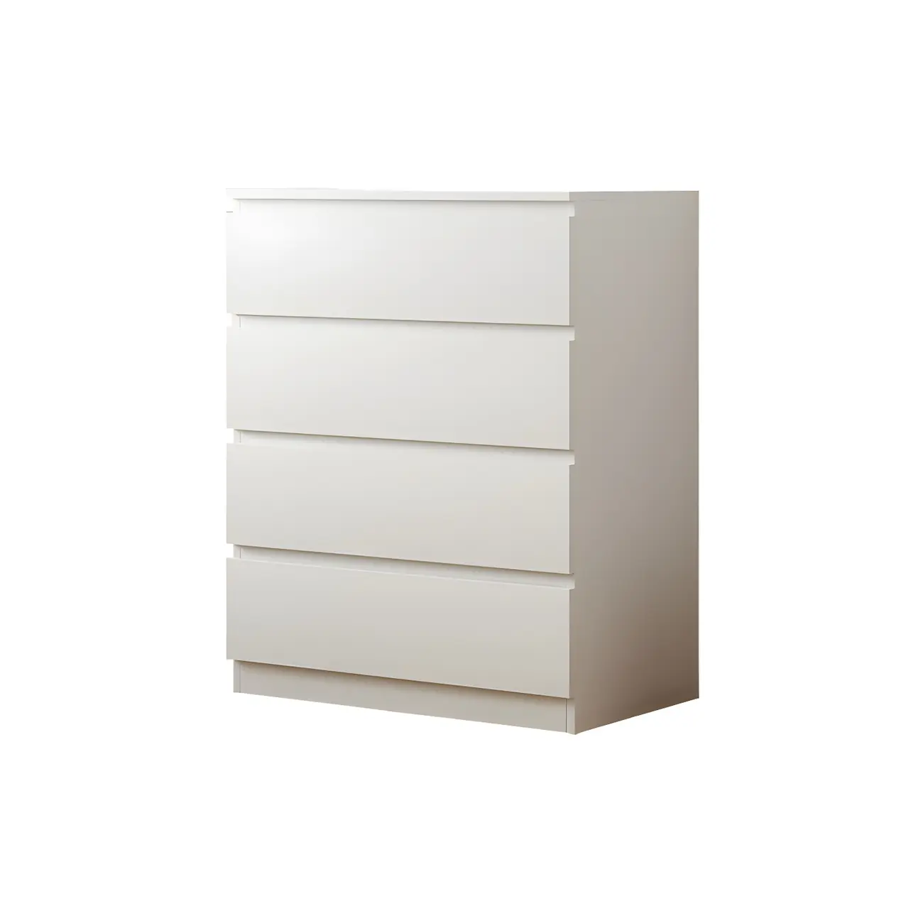 Minimalist White Wooden Bedroom Dresser Multi-drawer Image - 10 | homeyfad