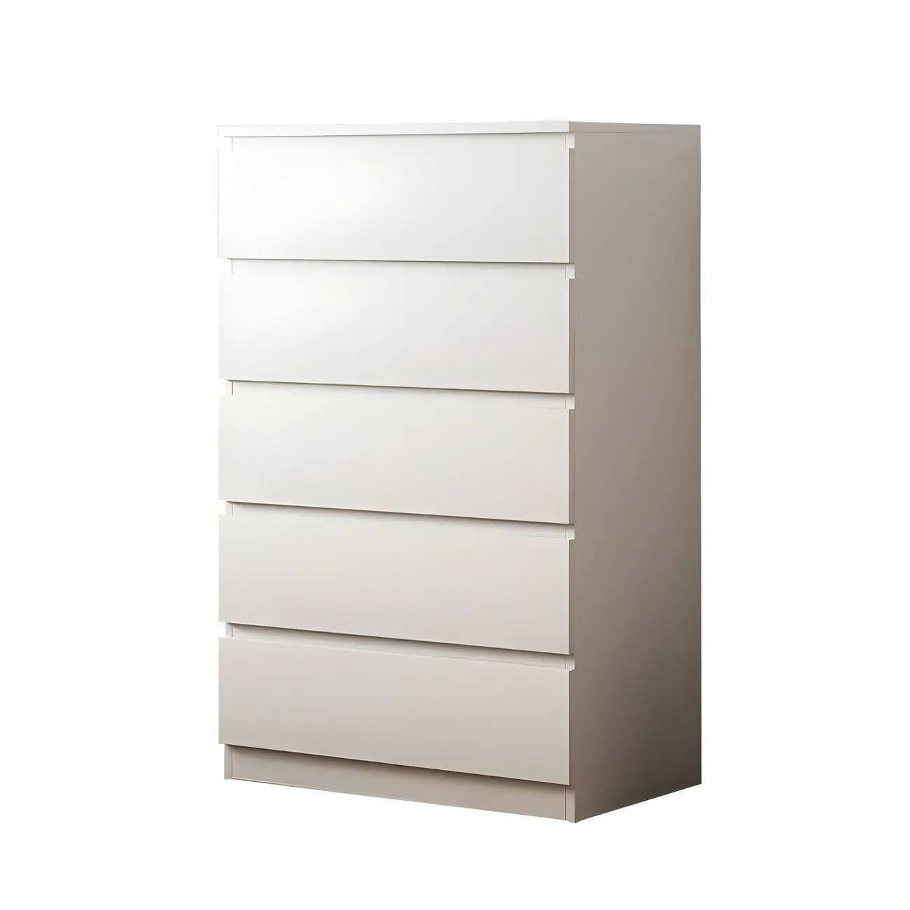 Minimalist White Wooden Bedroom Dresser Multi-drawer Image - 14