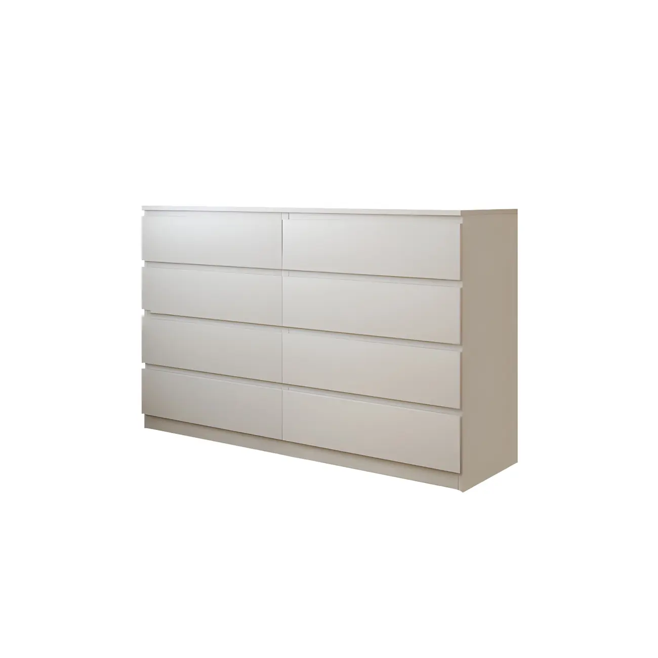 Minimalist White Wooden Bedroom Dresser Multi-drawer Image - 17 | homeyfad