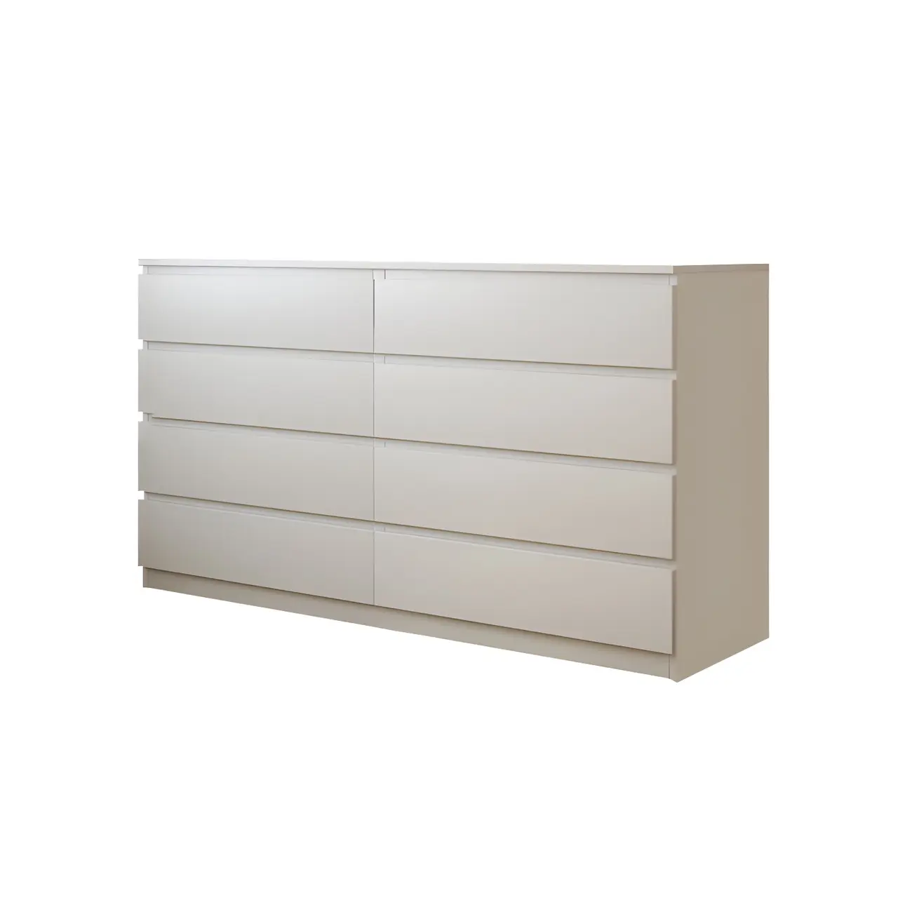 Minimalist White Wooden Bedroom Dresser Multi-drawer Image - 18 | homeyfad