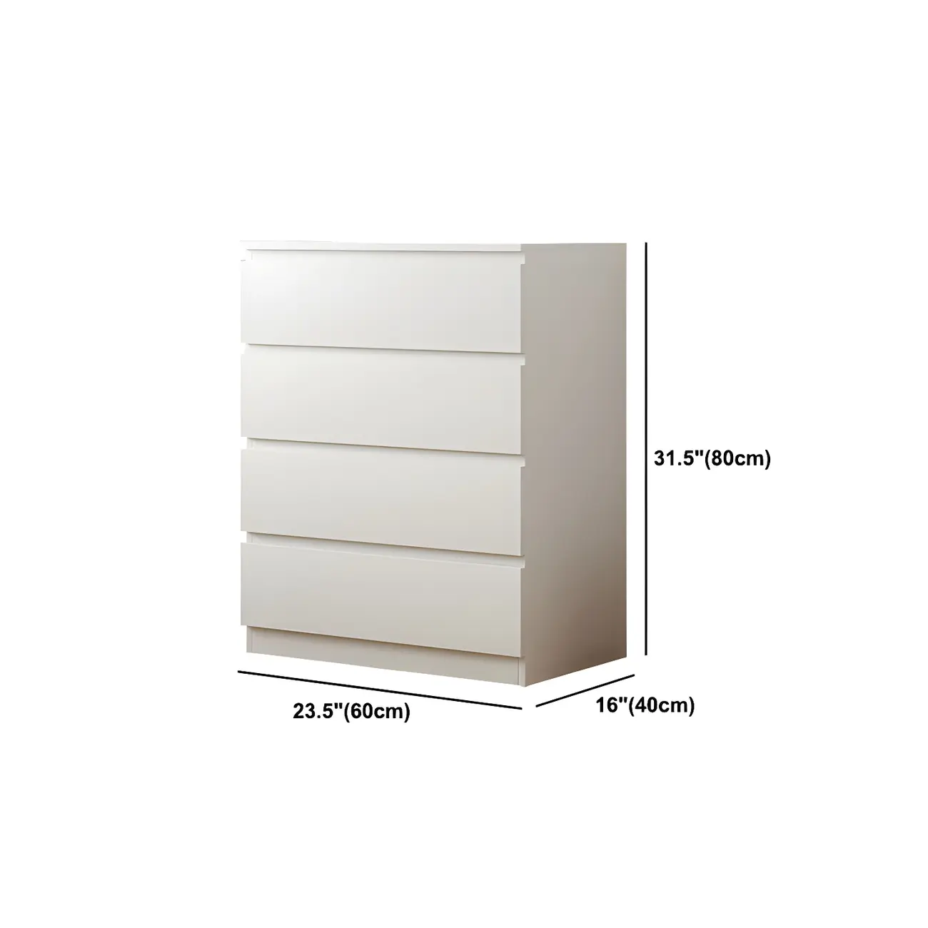 Minimalist White Wooden Bedroom Dresser Multi-drawer Image - 20 | homeyfad