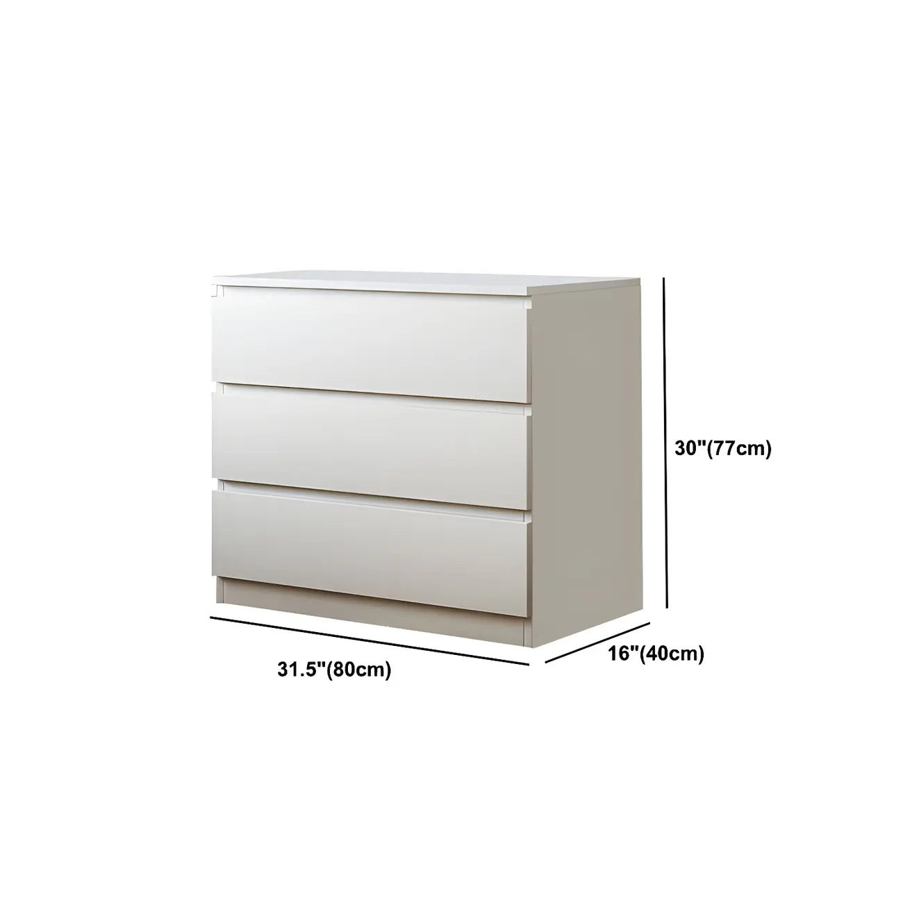 Minimalist White Wooden Bedroom Dresser Multi-drawer Image - 22 | homeyfad