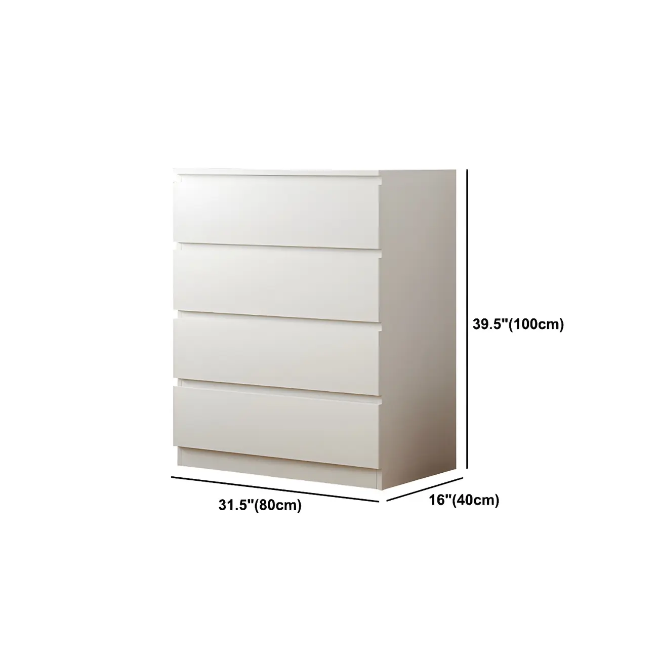 Minimalist White Wooden Bedroom Dresser Multi-drawer Image - 23 | homeyfad
