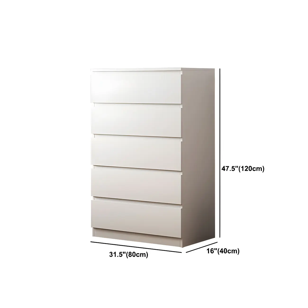 Minimalist White Wooden Bedroom Dresser Multi-drawer Image - 24 | homeyfad
