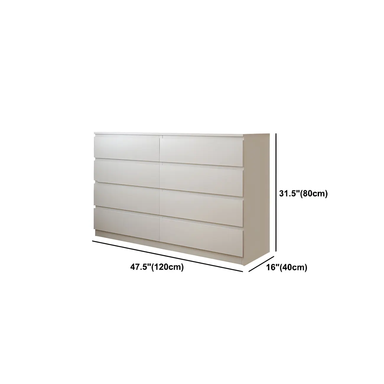 Minimalist White Wooden Bedroom Dresser Multi-drawer Image - 26 | homeyfad