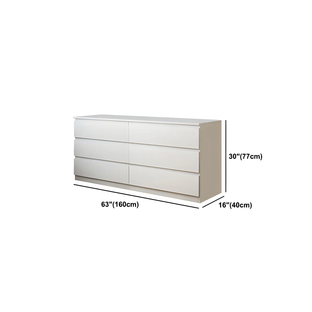Minimalist White Wooden Bedroom Dresser Multi-drawer Image - 27 | homeyfad