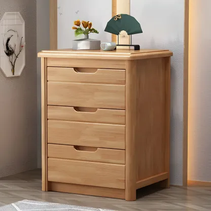 Contemporary Brown Wooden Dressers & Chests with Storage Image - 7