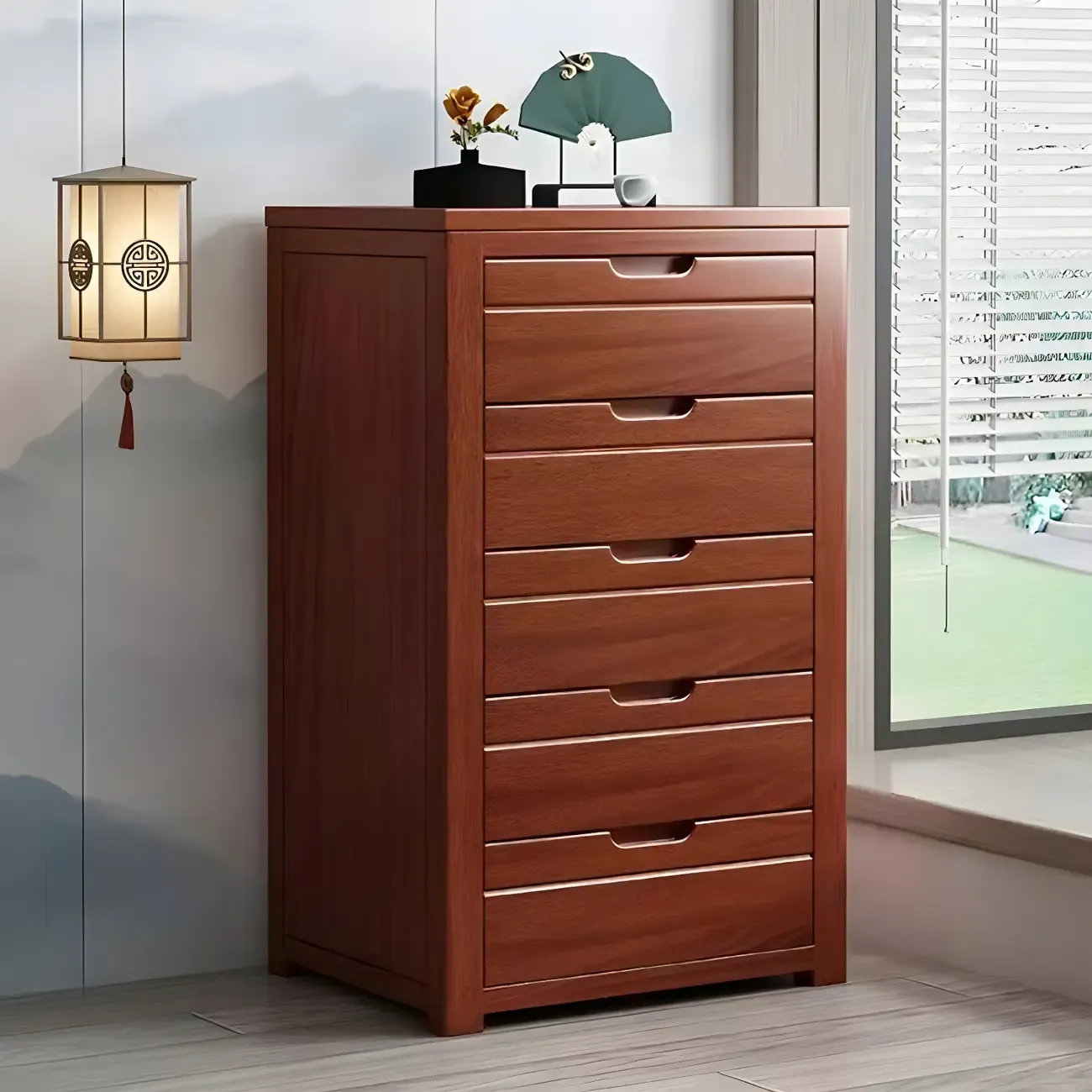 Contemporary Brown Wooden Dressers & Chests with Storage Image - 10