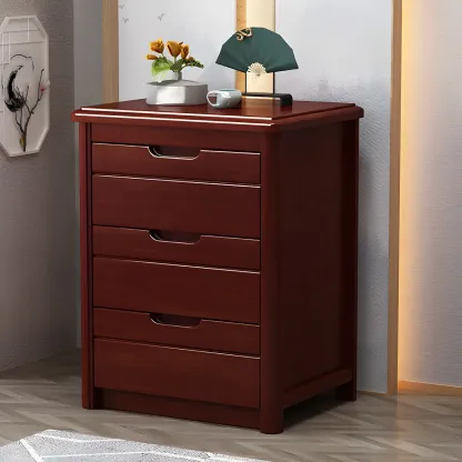 Contemporary Brown Wooden Dressers & Chests with Storage Image - 11