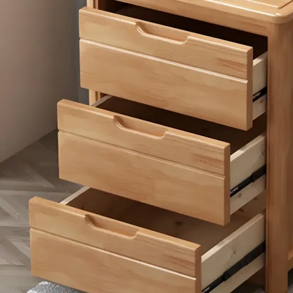 Contemporary Brown Wooden Dressers & Chests with Storage Image - 12