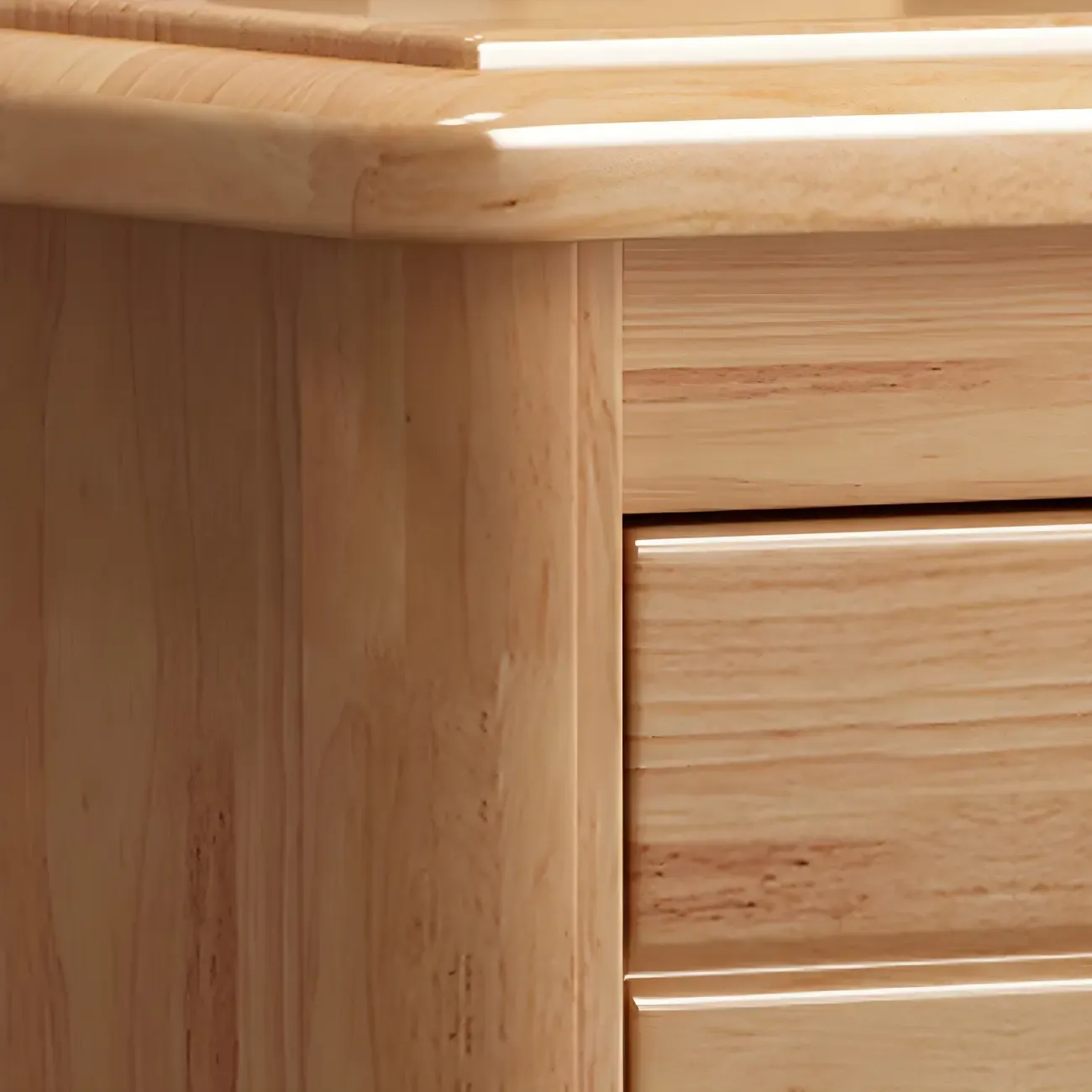 Contemporary Brown Wooden Dressers & Chests with Storage Image - 18
