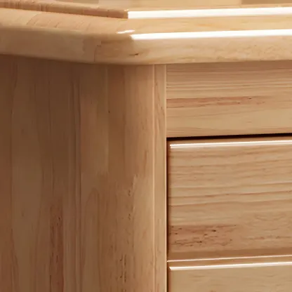Contemporary Brown Wooden Dressers & Chests with Storage Image - 18
