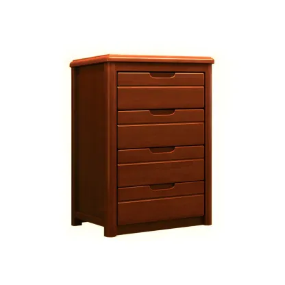 Contemporary Brown Wooden Dressers & Chests with Storage Image - 19