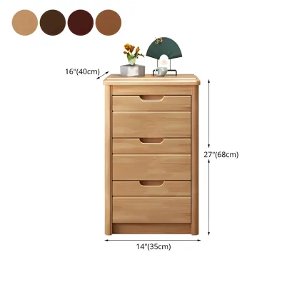 Contemporary Brown Wooden Dressers & Chests with Storage #size