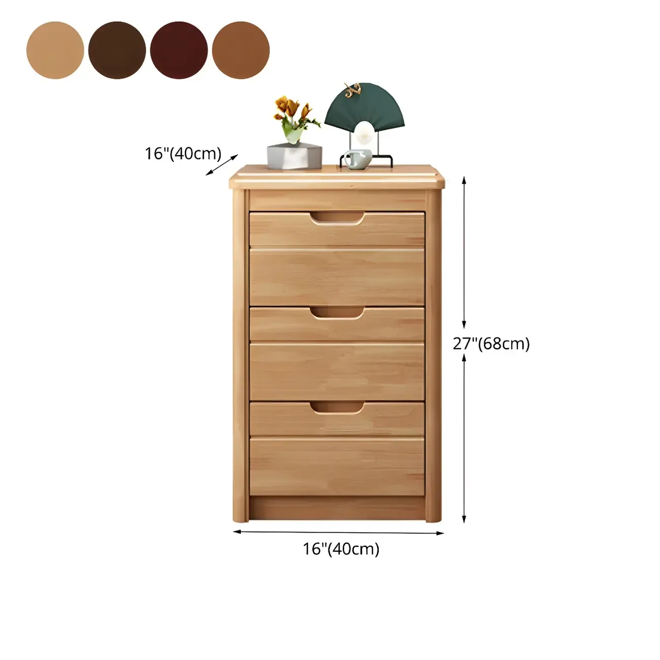 Contemporary Brown Wooden Dressers & Chests with Storage Image - 22