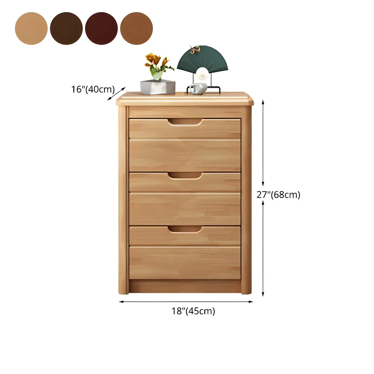 Contemporary Brown Wooden Dressers & Chests with Storage Image - 23