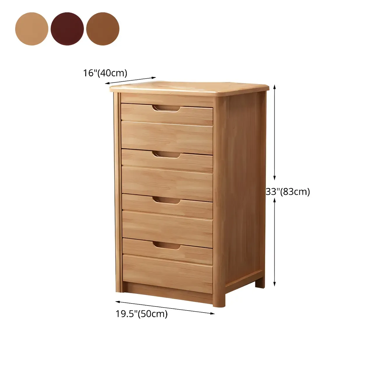 Contemporary Brown Wooden Dressers & Chests with Storage Image - 25