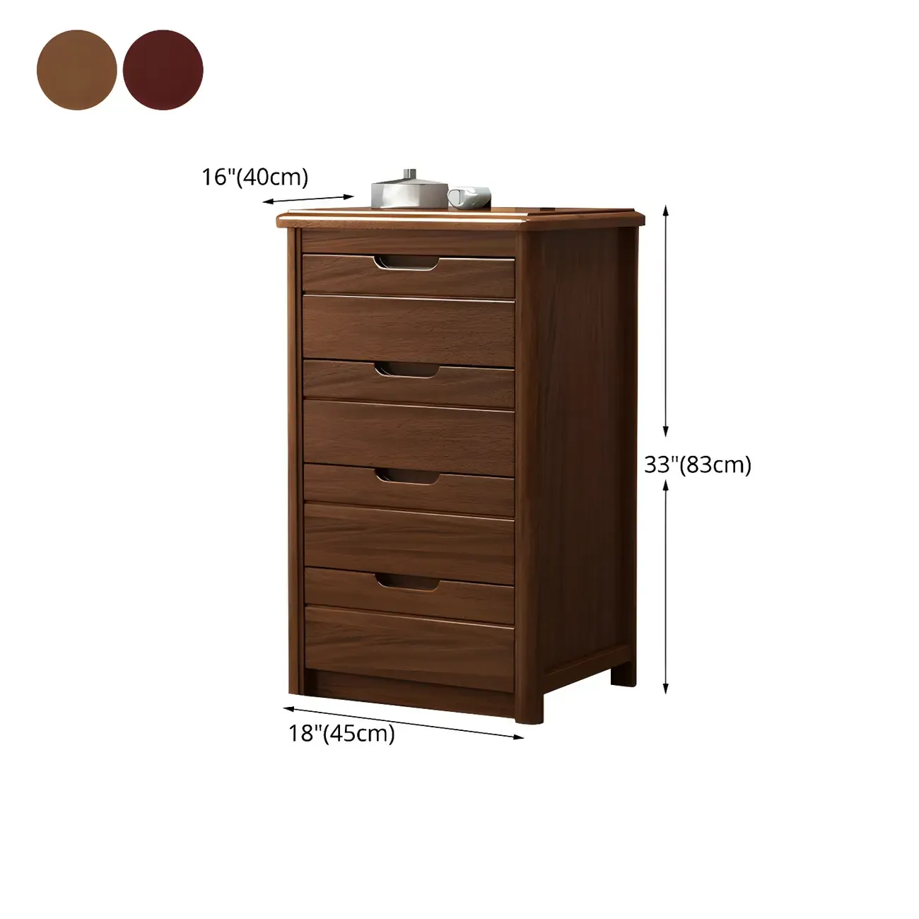 Contemporary Brown Wooden Dressers & Chests with Storage Image - 27