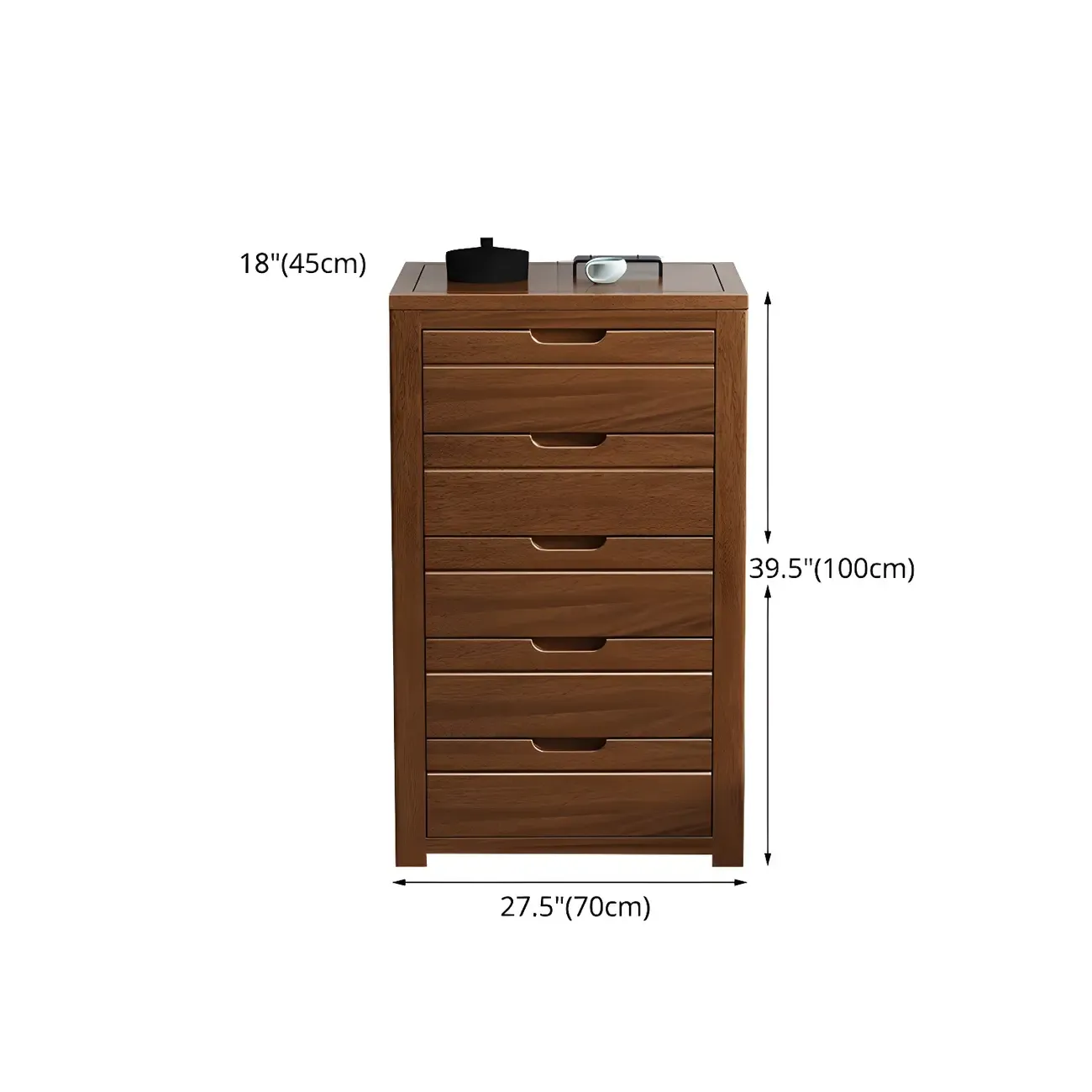 Contemporary Brown Wooden Dressers & Chests with Storage Image - 28