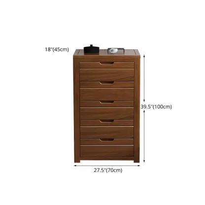 Contemporary Brown Wooden Dressers & Chests with Storage Image - 28