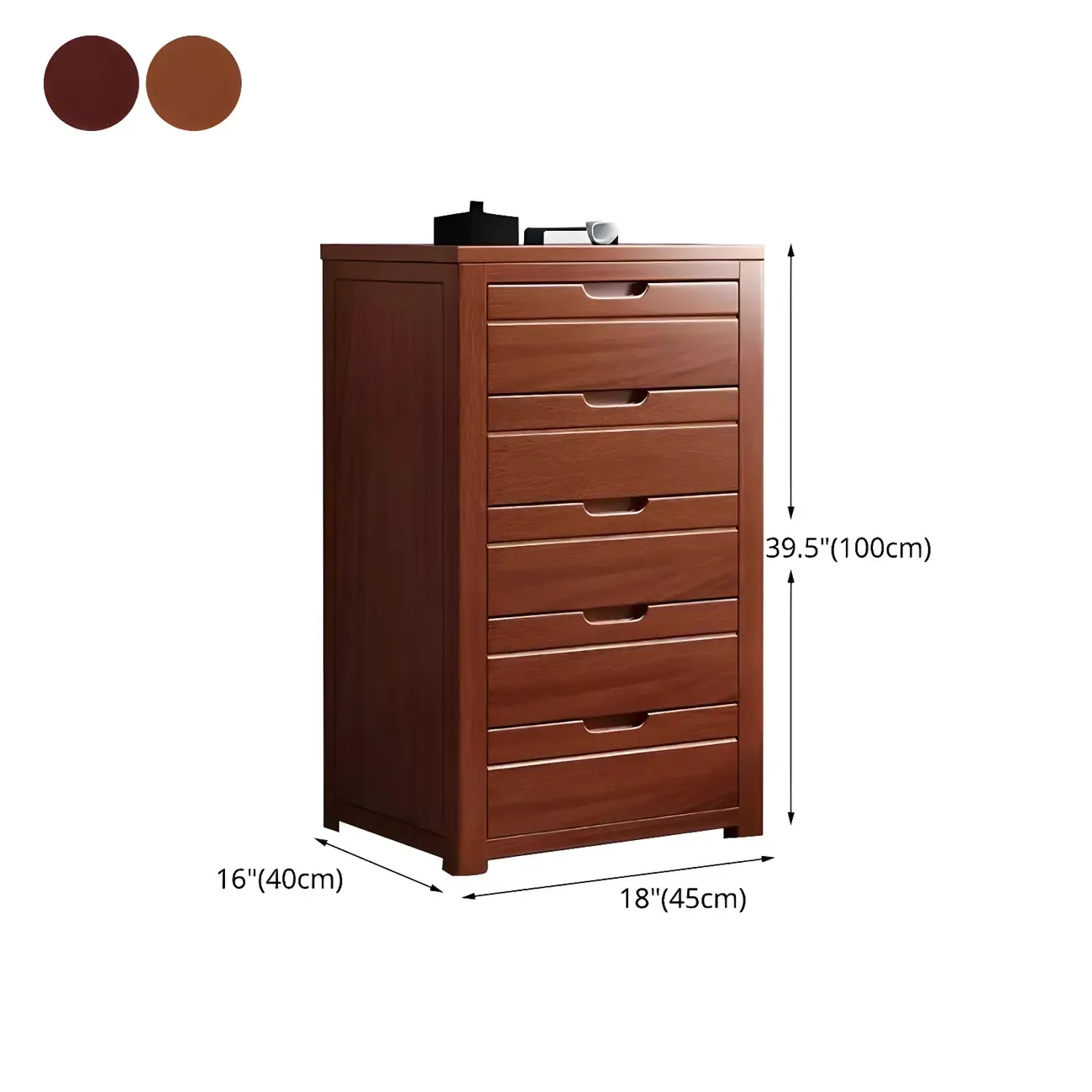 Contemporary Brown Wooden Dressers & Chests with Storage Image - 29