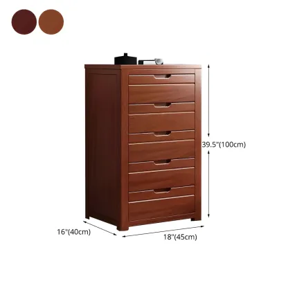 Contemporary Brown Wooden Dressers & Chests with Storage Image - 29