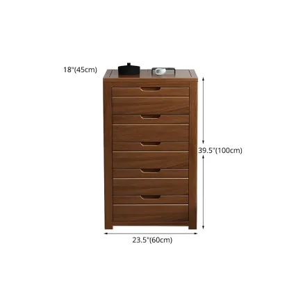 Contemporary Brown Wooden Dressers & Chests with Storage Image - 30