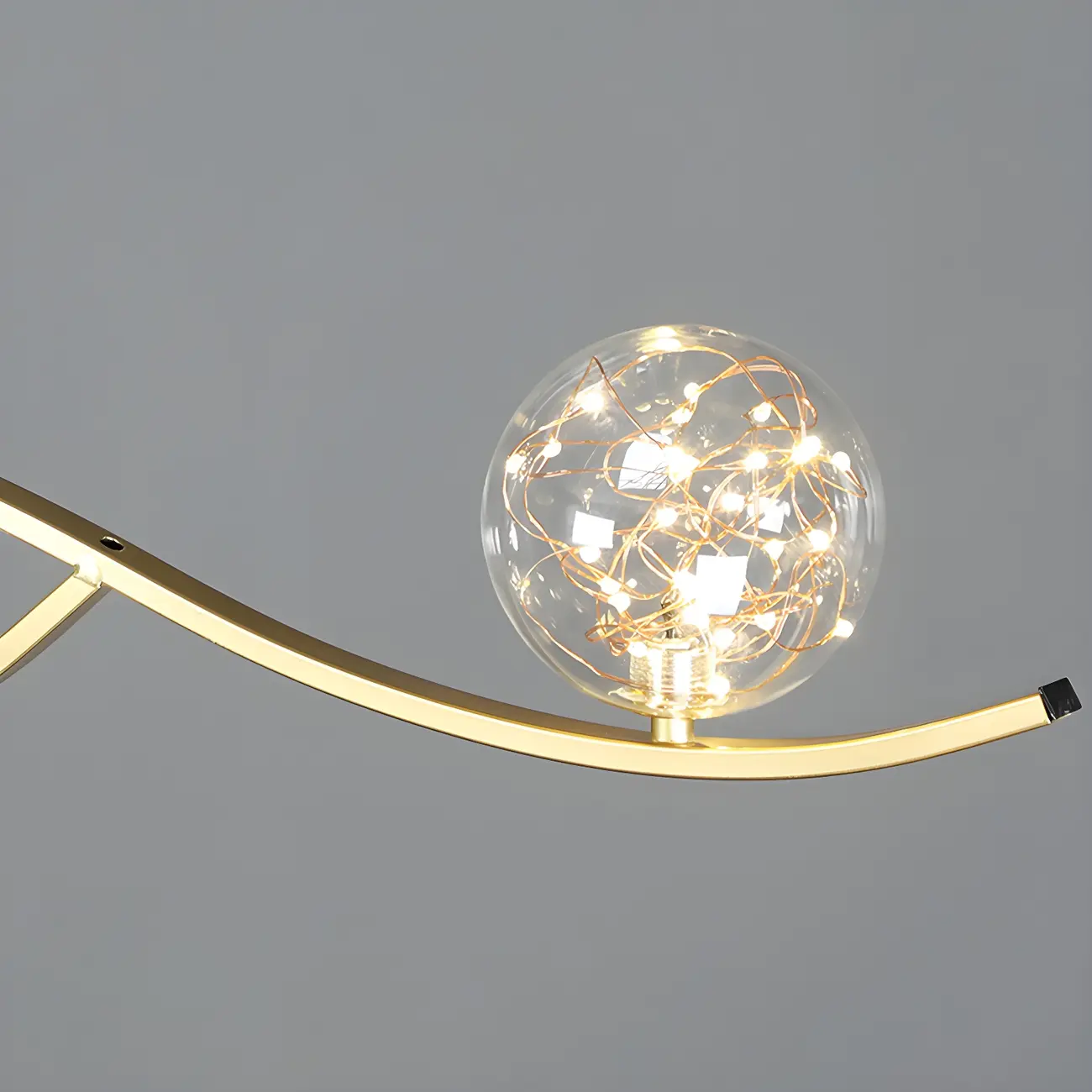 Modern Adjustable Clear Glass LED Pendant Light Image - 13 | homeyfad