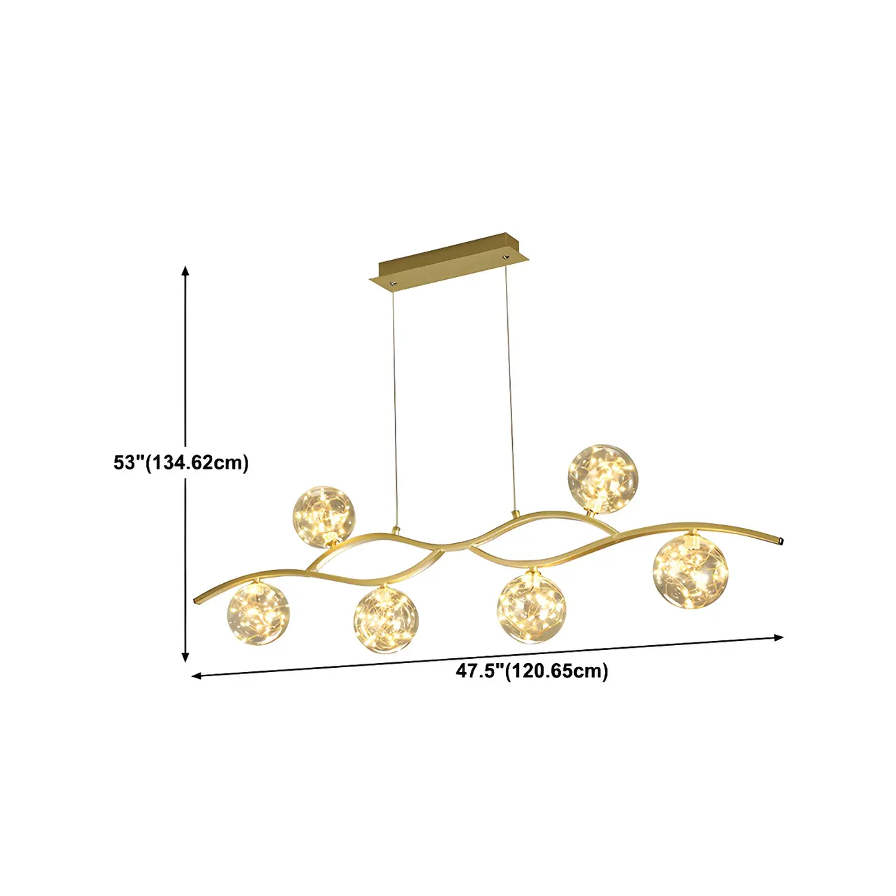 Modern Adjustable Clear Glass LED Pendant Light Image - 19 | homeyfad