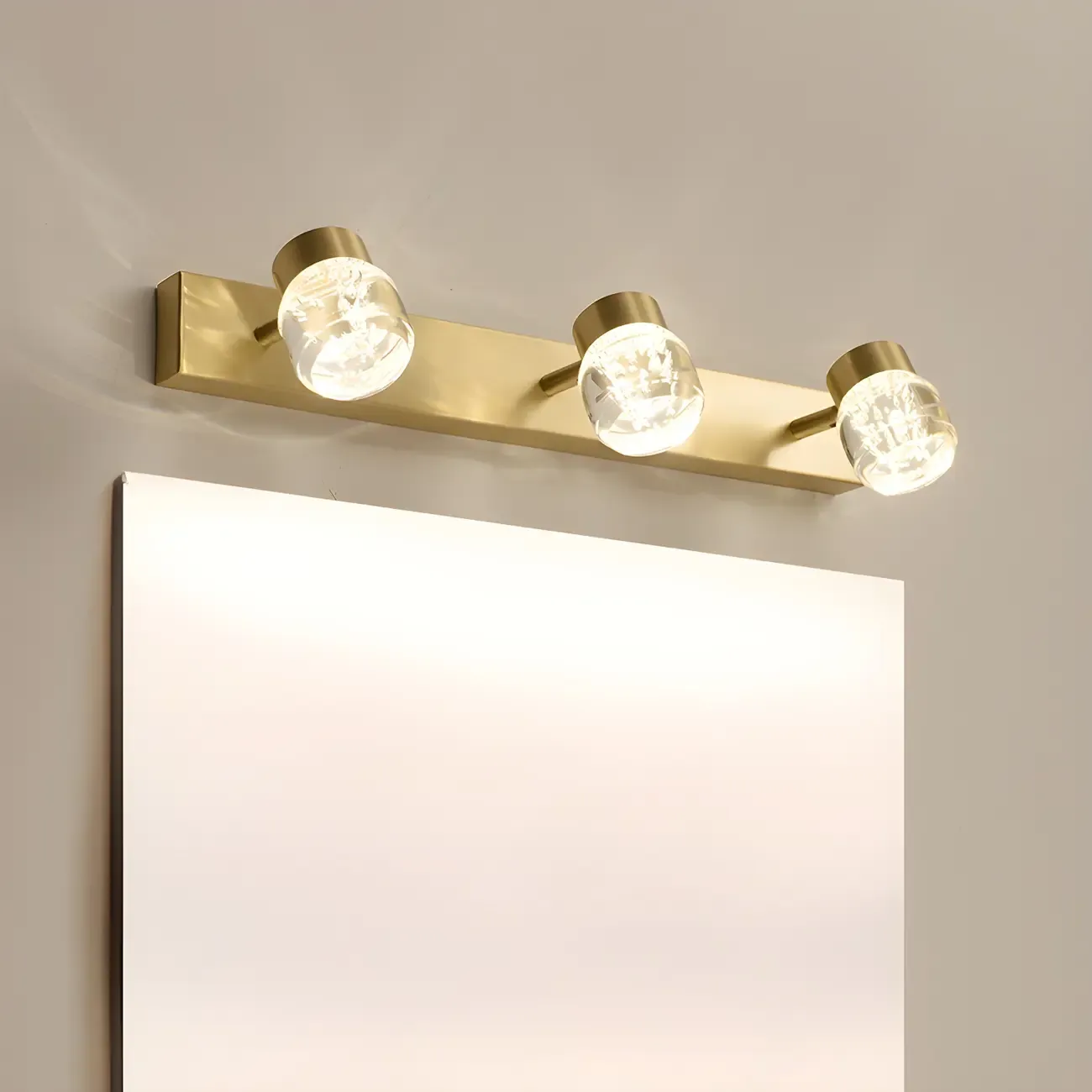 Modern Gold Multi-Light Vanity Bar Bathroom Fixture Image - 5