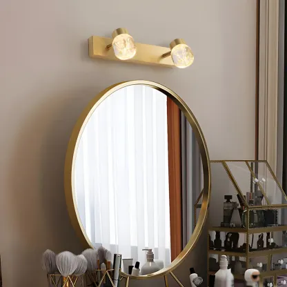 Modern Gold Multi-Light Vanity Bar Bathroom Fixture Image - 3