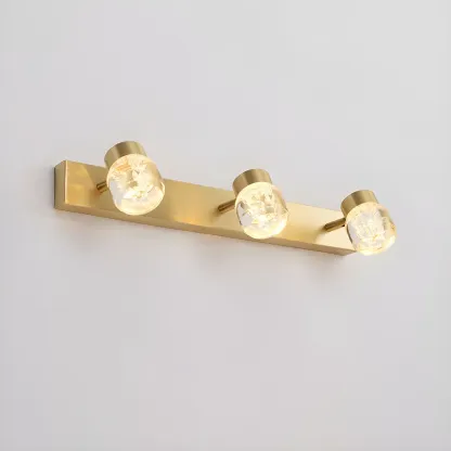 Modern Gold Multi-Light Vanity Bar Bathroom Fixture Image - 7