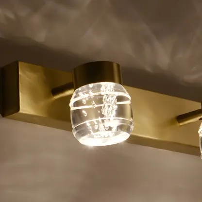 Modern Gold Multi-Light Vanity Bar Bathroom Fixture Image - 14