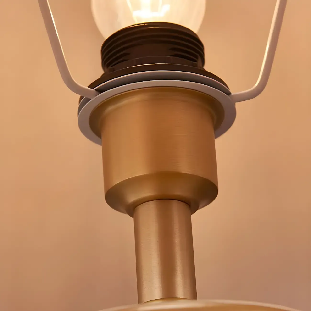 Traditional Light Yellow Fabric Shade Floral Ceramic Table Lamp Image - 15