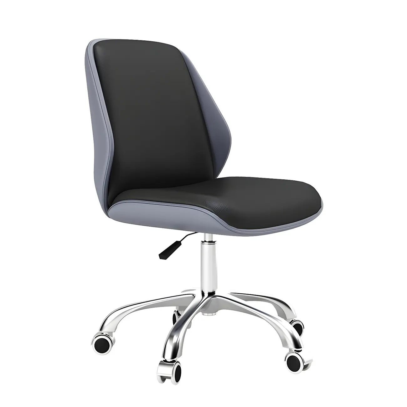 Modern Leather Upholstered Swivel Office Chair Image - 19 | homeyfad